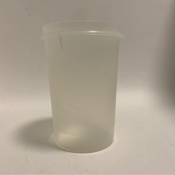 VTG Vintage Round Sheer Tupperware Cannister NO LID Handolier Replacement - Picture 1 of 5